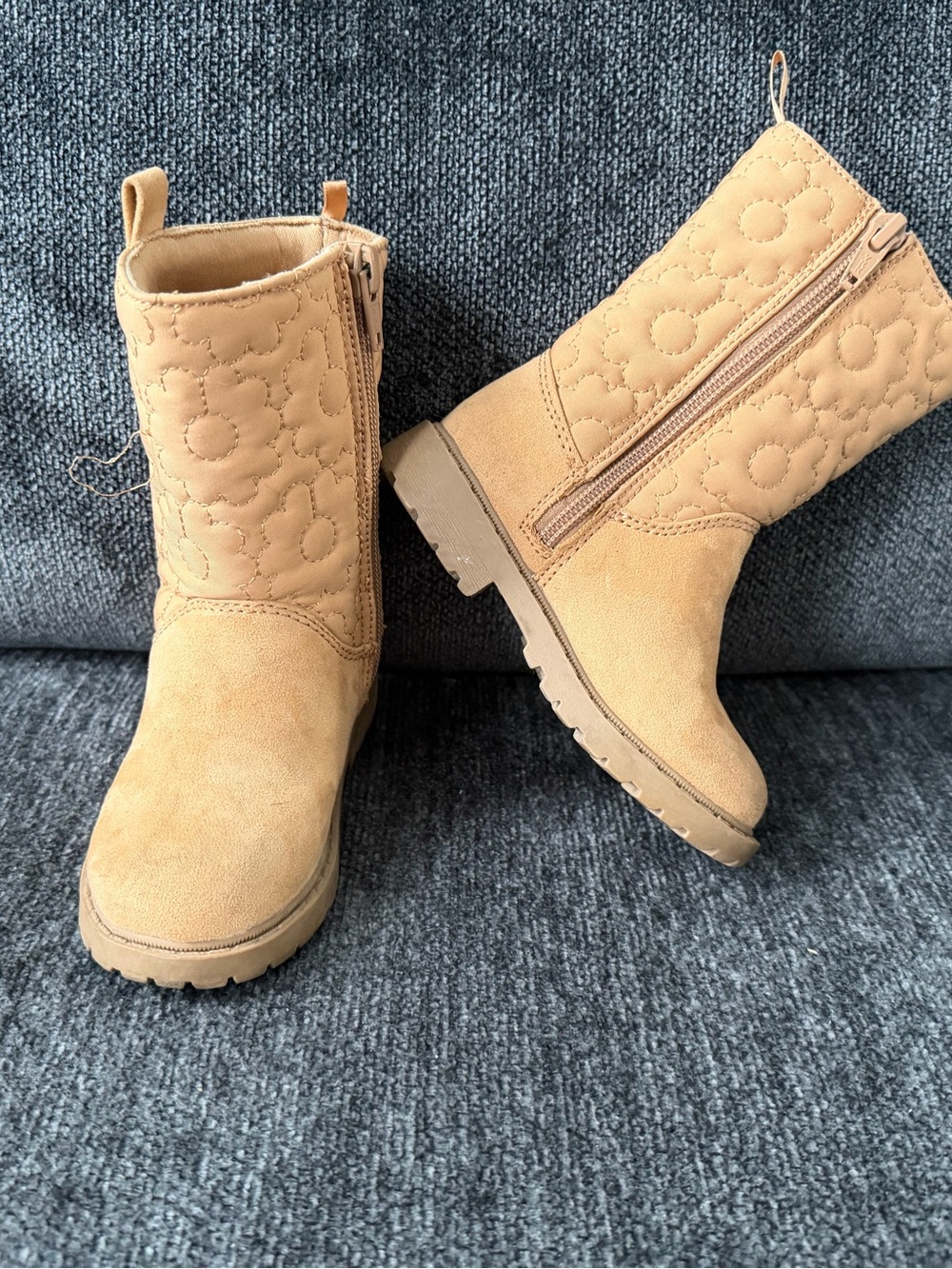 Tan Suede Toddler Boots